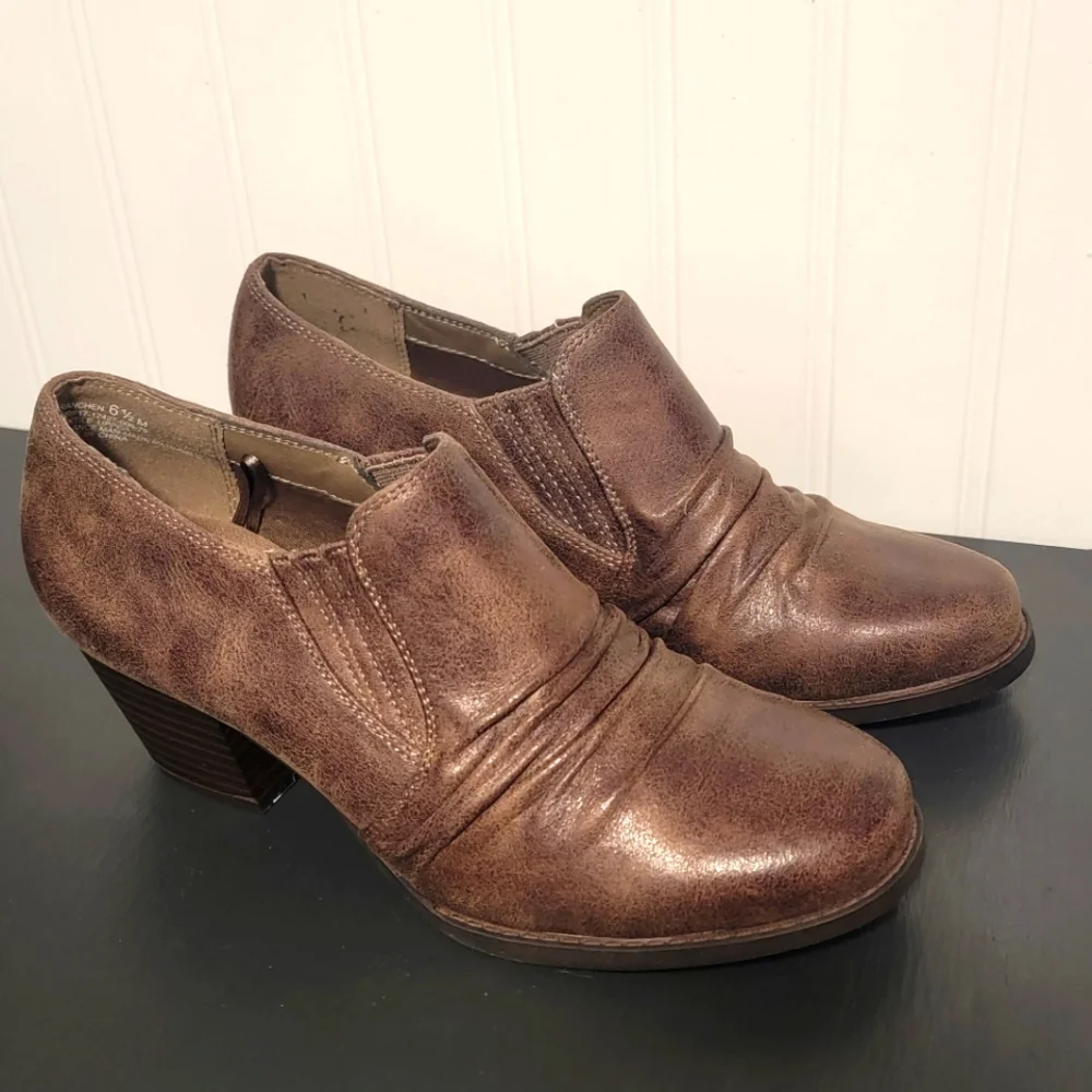 Yuu Ranchen Brown‎ Booties Shoes Size 6.5 New No Box